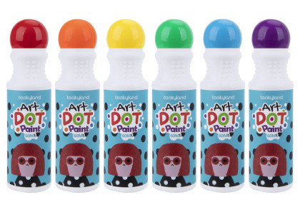 Farby v tube Zmývateľné 6 ks s omaľovánkami