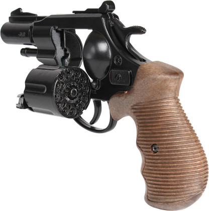 Policajný revolver Gold colection čierny kovový 12 rán