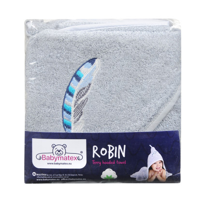 Osuška s kapucňou Robin 80 x 80 cm Babymatex