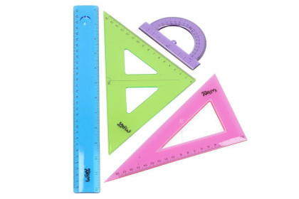 Geometrická sada farebná