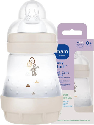 Detská antikoliková fľaša Easy Active 2x160 ml Mam Béžová
