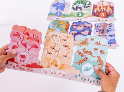Veľké puzzle loto Výlet do ZOO KukiKuk