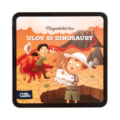 Magnetická hra na cesty - Ulov si dinosaurami Albi