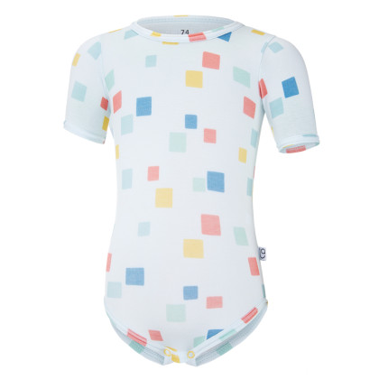 Body tenké tričko Tlač KR Outlast® UV 50+ bledomodrá kocky