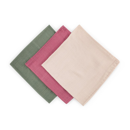Súprava plienok bambusová mušelínová 3 ks Moussy 68 x 68 cm Petite&Mars