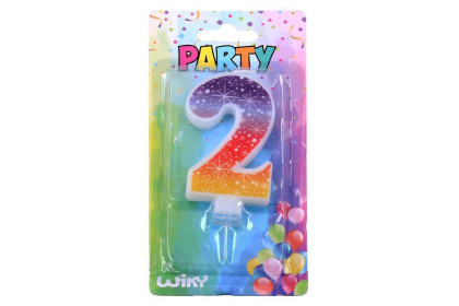 Párty sviečka číslo Hviezdy