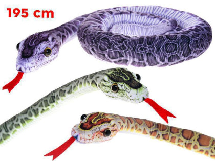 Plyšový had 195 cm 0 m+