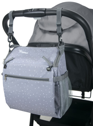 Booster Anywhere BAG-GO 2v1 (podsedák+taška na kočík) humus grey Asalvo