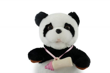 Steppos Interaktívna panda s fľaštičkou
