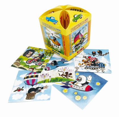 Pexeso v ozdobnej maxi krabičke Otvor a hraj Krtko