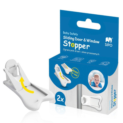 Detský bezpečnostný zámok na posuvné dvere, 2 ks Sipo