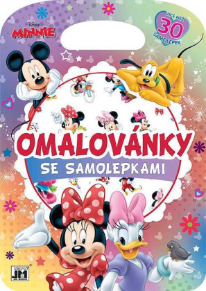 Omaľovánky so samolepkami Minnie