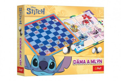 Dáma a Mlyn Lilo & Stitch spoločenská hra Trefl