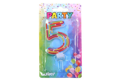 Párty sviečka číslo čiarky