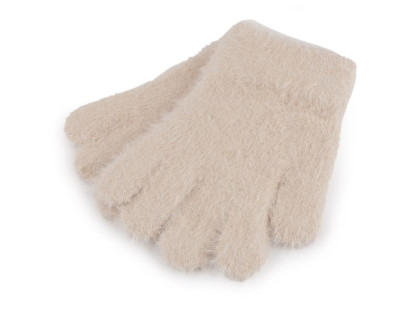 Detské pletené rukavice chlpaté