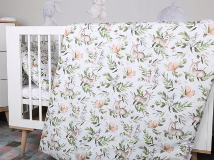 2-dielne bavlnené obliečky 135 x 100 cm SRNKY