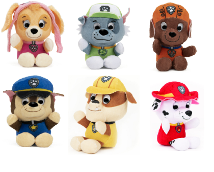 Tlapková patrola plyšové hračky 8 cm