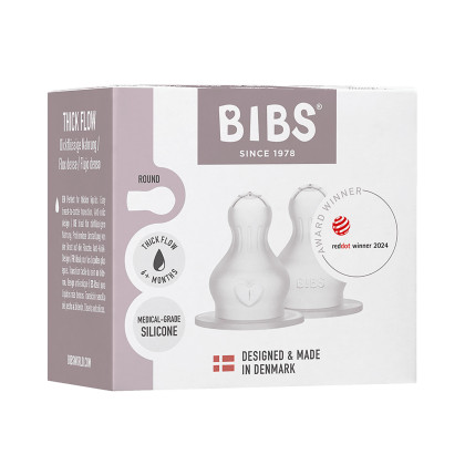 Silikónové cumlíky na dojčenskú fľašu Bibs
