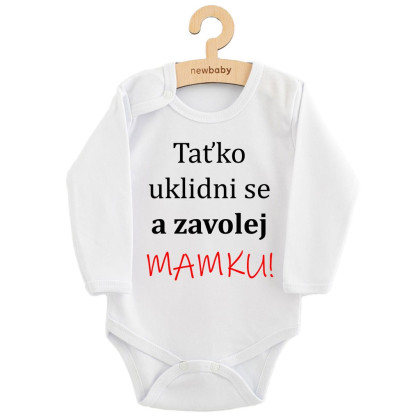 Body s potlačou New Baby a zavolaj Mamku!