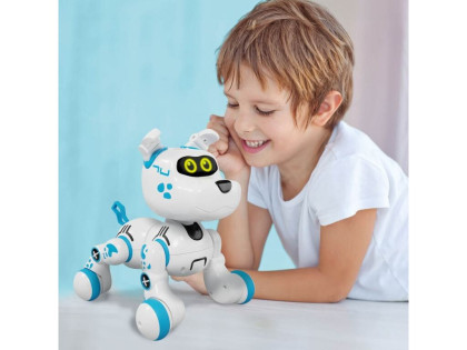 Robotický pes Zigybot Bobby dotykové senzory a ovládač 29 x 28 x 24 cm