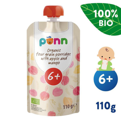 Salvest Ponn BIO Cereálna kaša s mangom a jablkom (110 g)