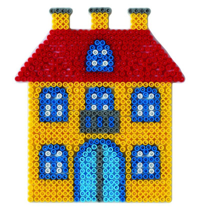 Podložka na zažehľovacie korálky Domček MIDI Hama