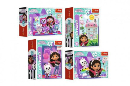 Minipuzzle S Gabby je vždy zábava/Gabby´s Dollhouse 4 druhy, 54 dielikov