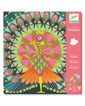 Djeco Mozaika dúhový páv a sova