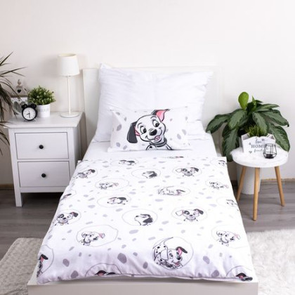 Disney obliečky do postieľky 101 Dalmatins "Play baby" 100 x 135, 40 x 60 cm Jerry Fabrics