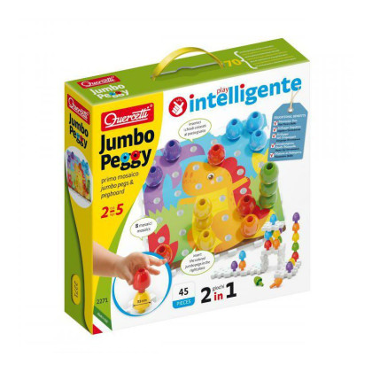 Jumbo Peggy jumbo pegs & pegboard – mozaika s veľkými štipcami