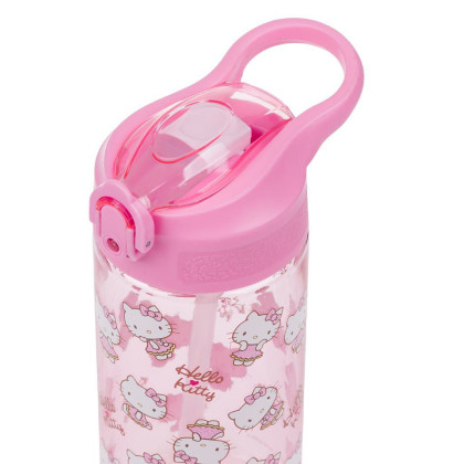 Tritánová fľaša na pitie so slamkou Hello Kitty Sweet Leopard, 500 ml Baagl