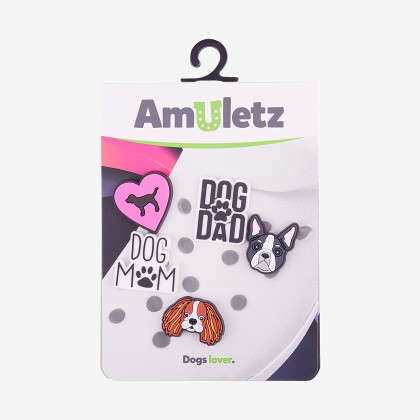 Amulety - ozdoby na topánky Amuletz Psíci mix Coqui