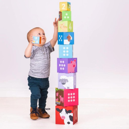 Didaktické kocky farma Bigjigs Toys