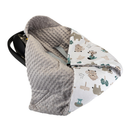 Zavinovacia deka do autosedačky minky Bomimi