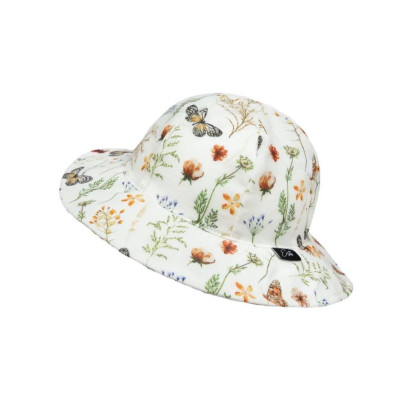 Dievčenské klobúk mušelín Lúka biely