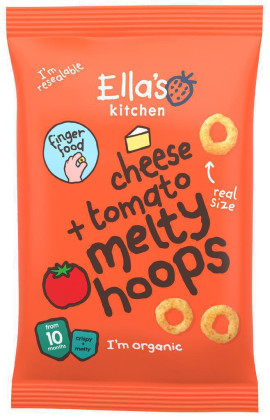 Ella's Kitchen BIO chrumkavé krúžky so syrom a paradajkami (20 g)