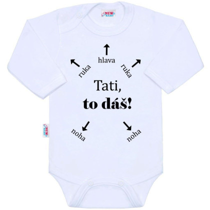 Body s potlačou New Baby Oci, to dáš!