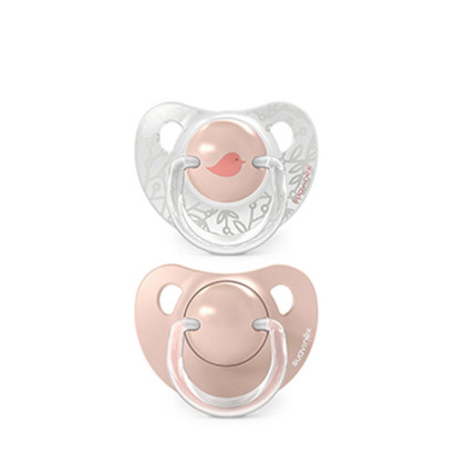 Cumlík anatomický silikón 0/6 m 2 ks Birdies Suavinex