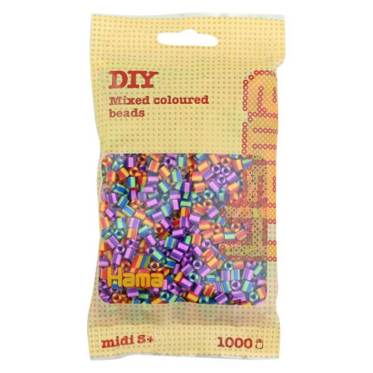 Korálky v sáčku dúhové mix 1.000 ks Hama MIDI