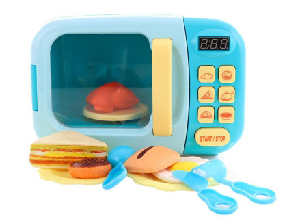 Mikrovlnka modrá na batérie