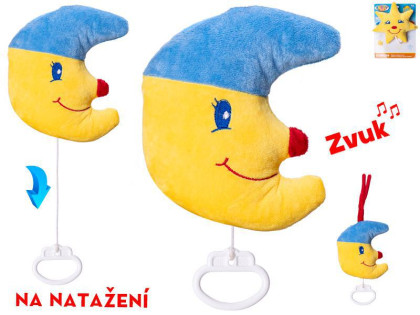 Nechtík plyšový 15 cm naťahovací hrací strojček