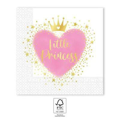 Obrúsky papierové EKO - Moja malá princezná 33x33 cm / 20 ks