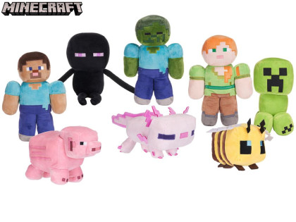 Minecraft plyšový 17 - 34,5 cm 8 druhov