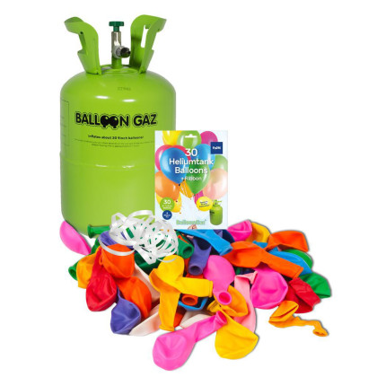 Helium na 30 balónikov + 30 balónikov