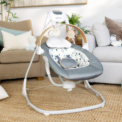 Hojdačka pohupujúca hudobný Parker™ 0 m+, do 9 kg Ingenuity