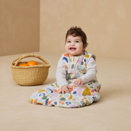 Vak na spanie organická bavlna Jersey Fruit Salad 2,5 tog ErgoPouch