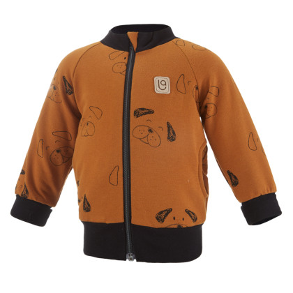 Mikina rozopínacia karamelová psíkovia Little Angel