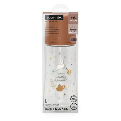 Dojčenská fľaša Wonderland 360 ml Fyziol prietok L Suavinex