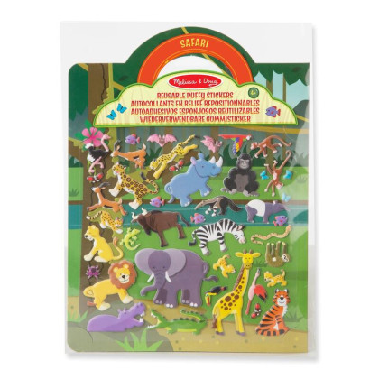 Adhézny zošit so samolepkami Safari Melissa & Doug