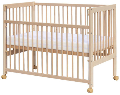 Postieľka so sťahovacím bokom Scarlett Perta - buk - ECO 120 x 60 cm2. akosť